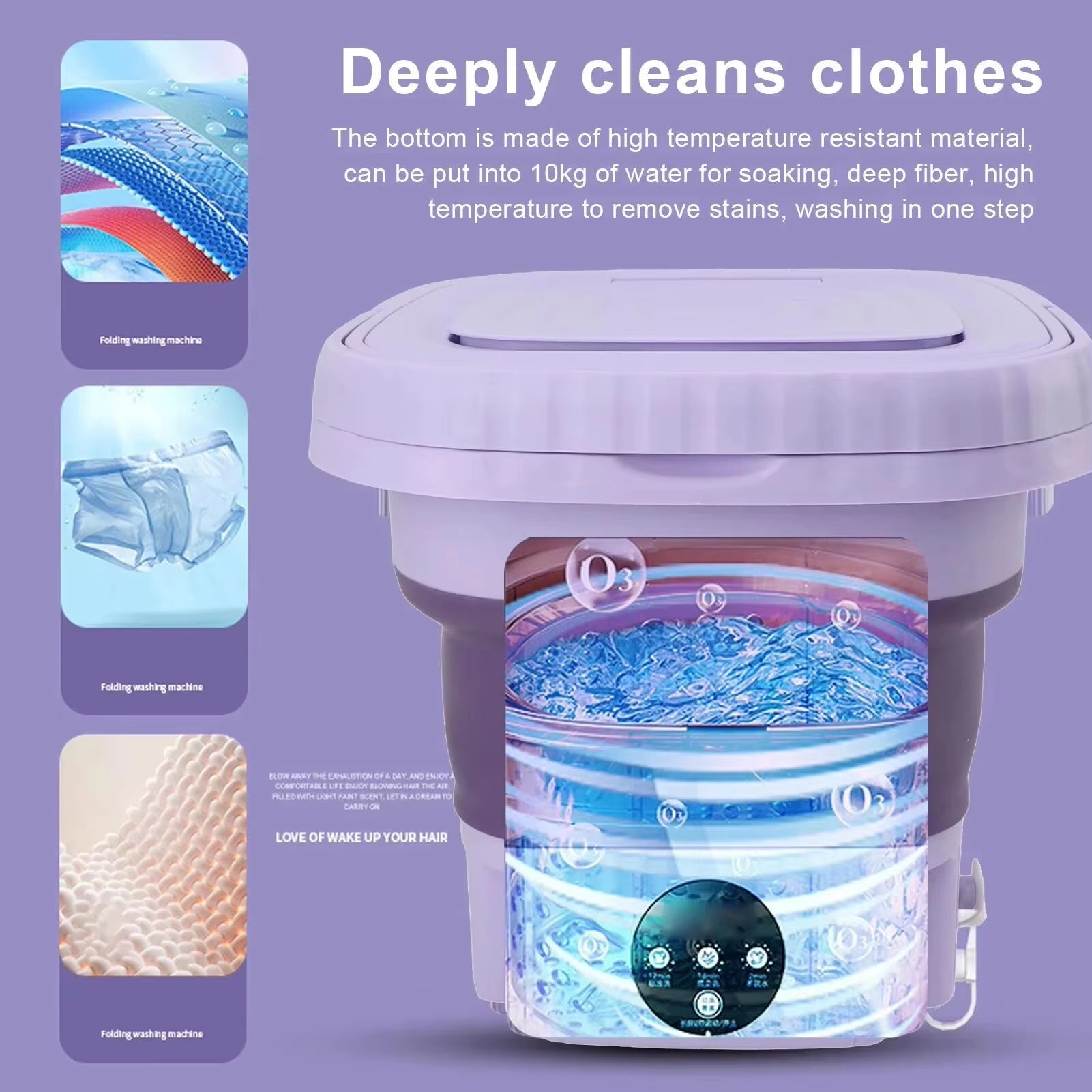 8L Small Folding Washing Machine 
