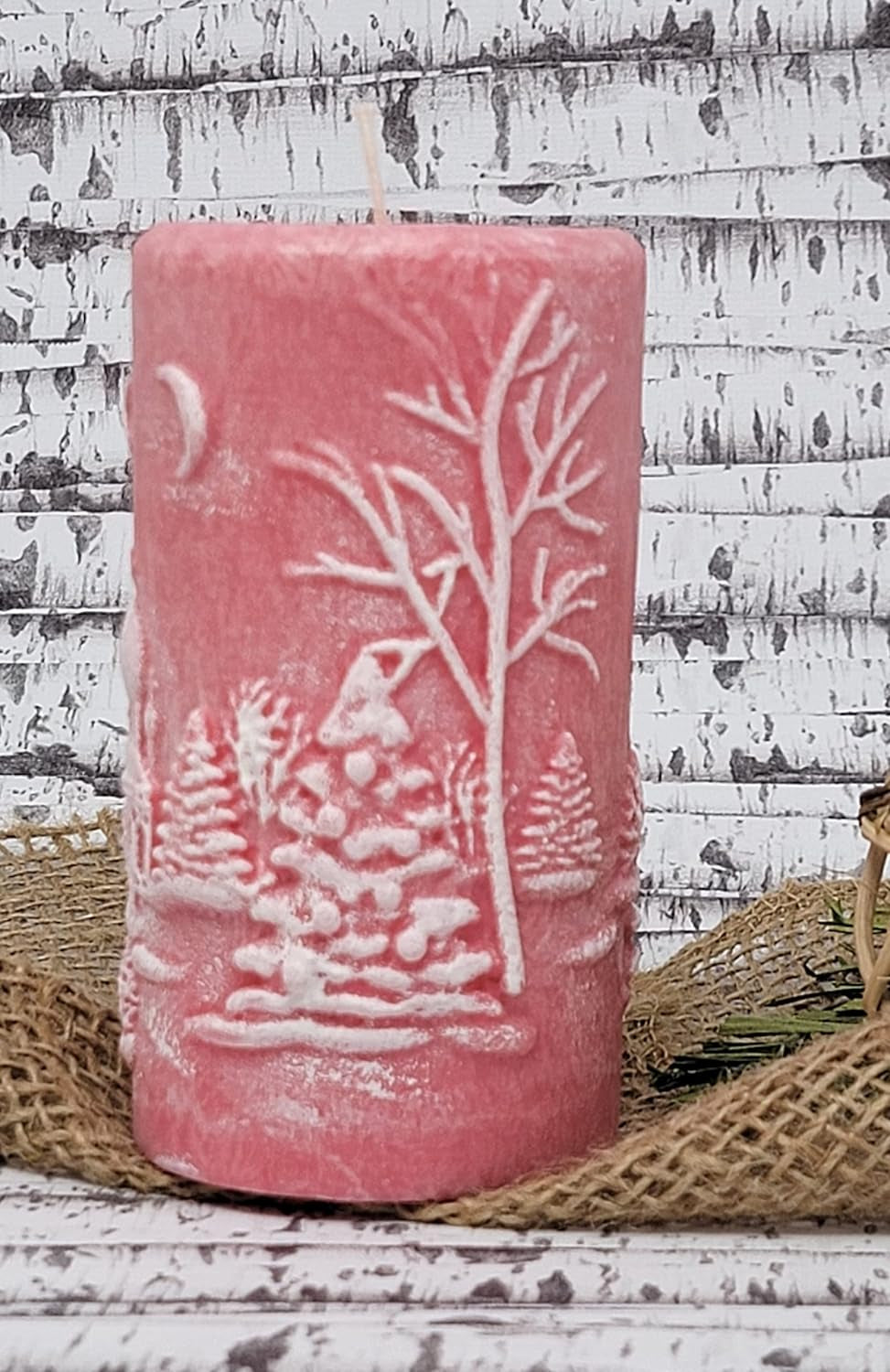 Christmas Scene Candle 