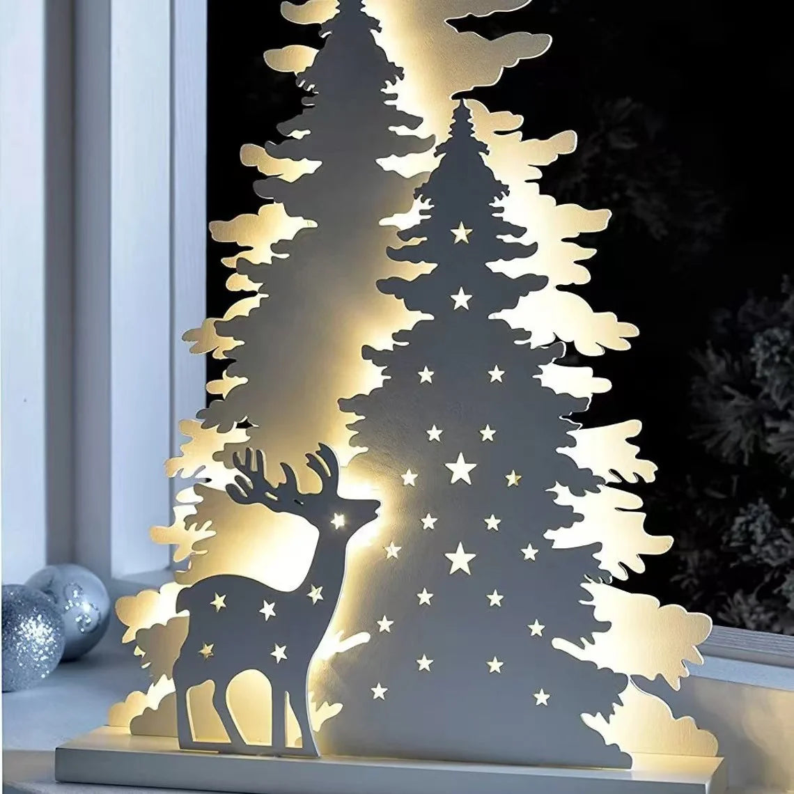 Festive Holiday Handmade Wooden Ornaments