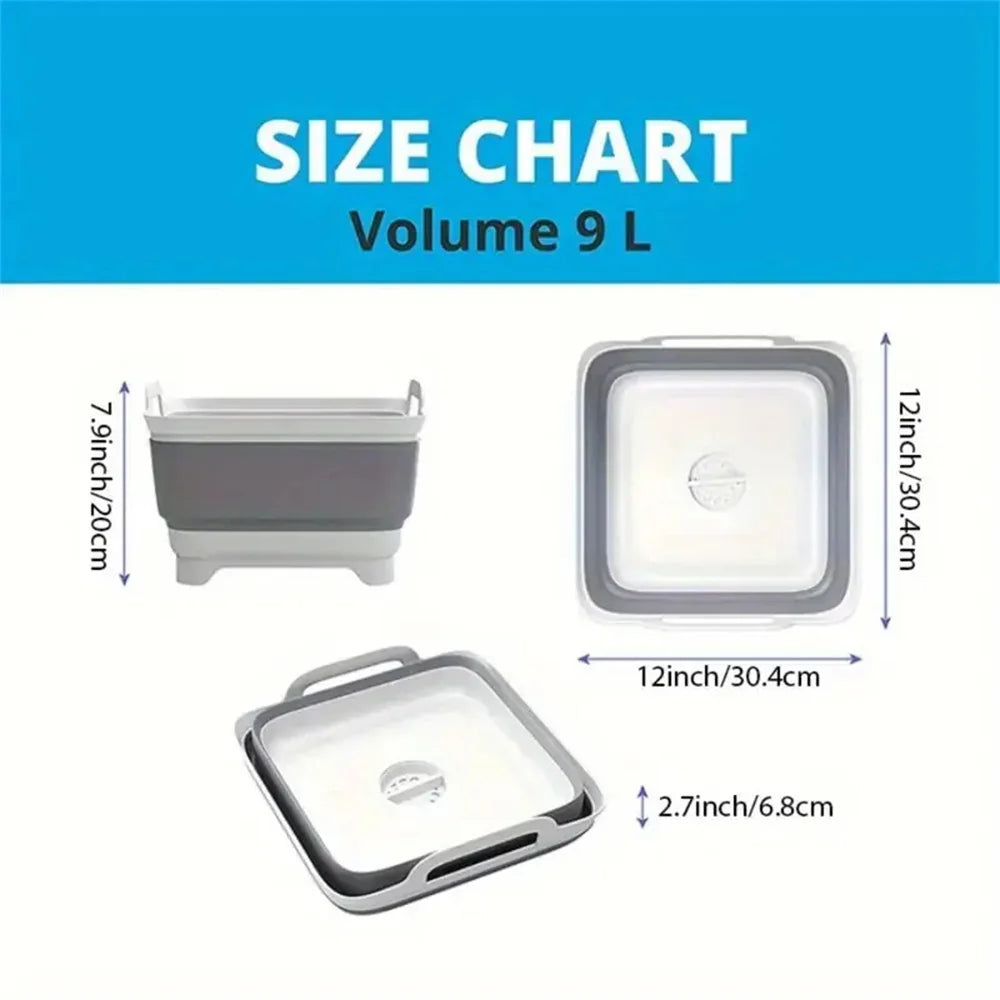 1Pc Square Fruit Vegetable Washing Washbasin 