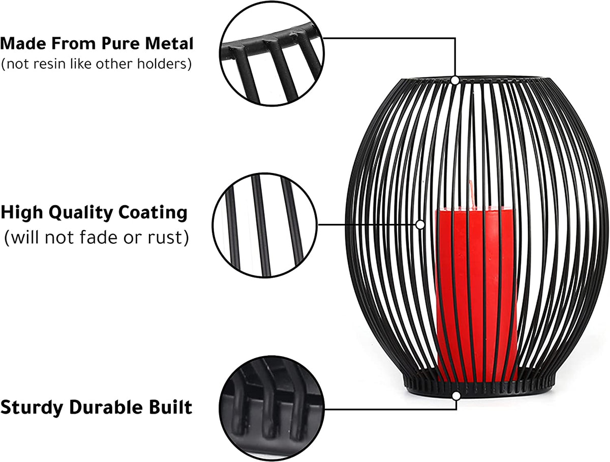 Outdoor Candle Holder Decor Set