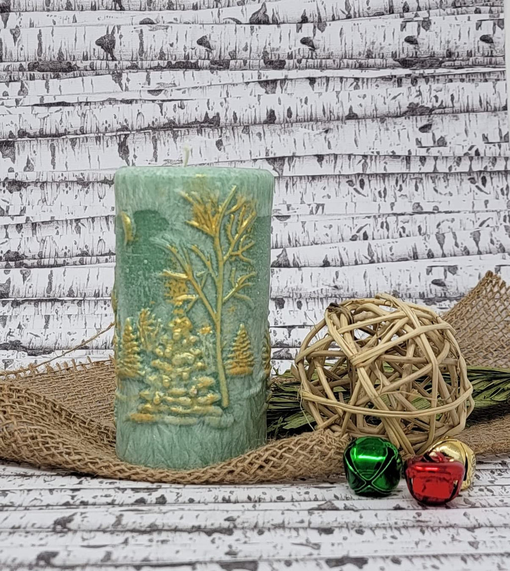 Christmas Scene Candle 