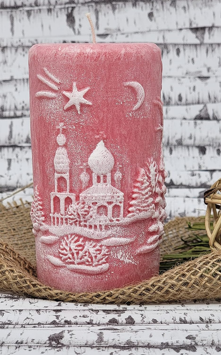 Christmas Scene Candle 