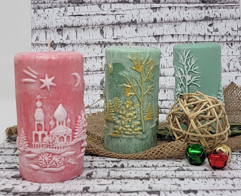 Christmas Scene Candle 