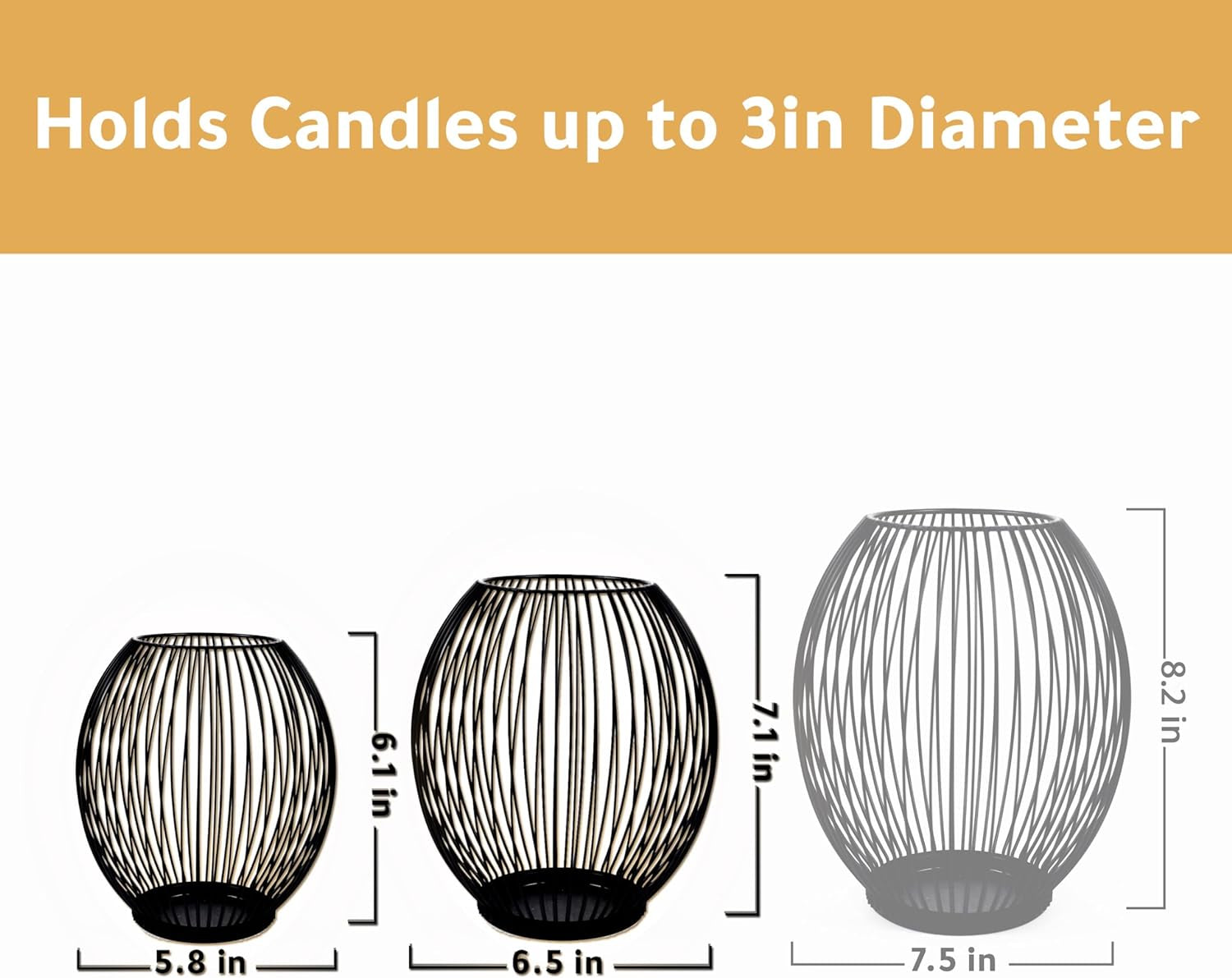 Outdoor Candle Holder Decor Set