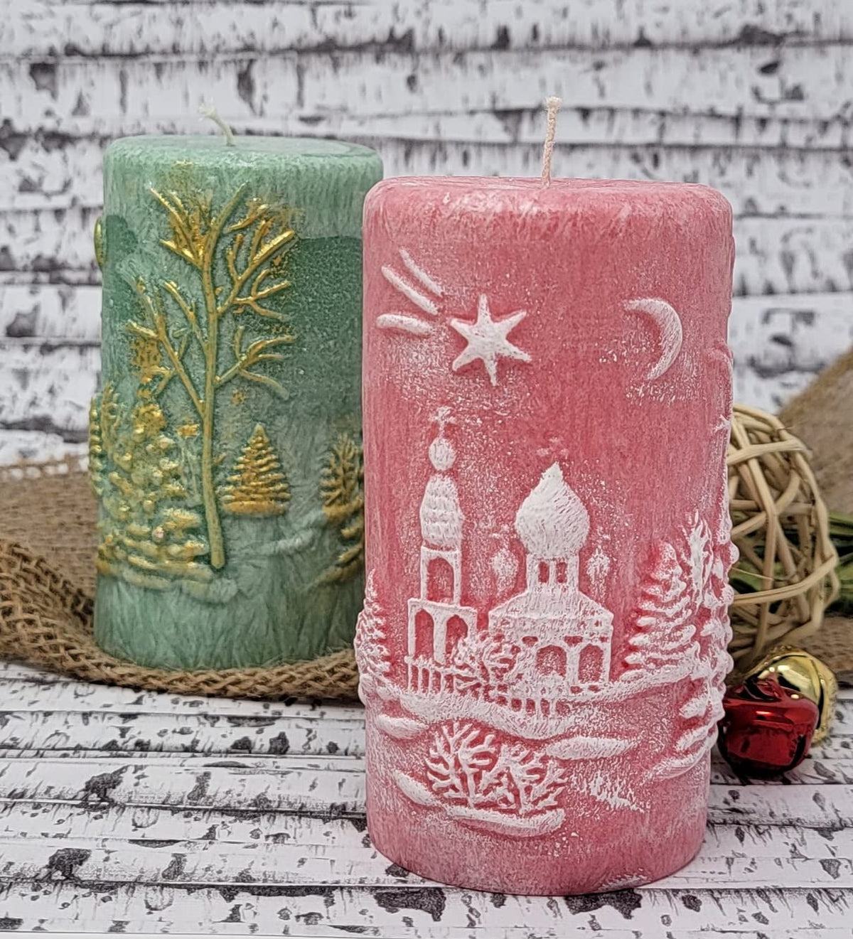 Christmas Scene Candle 