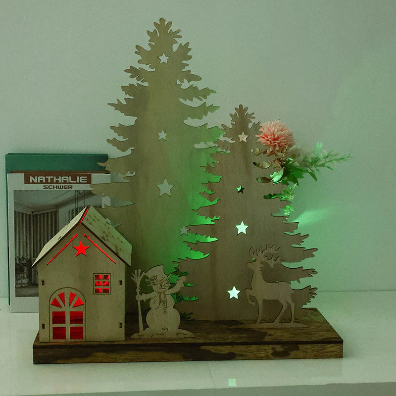 Festive Holiday Handmade Wooden Ornaments