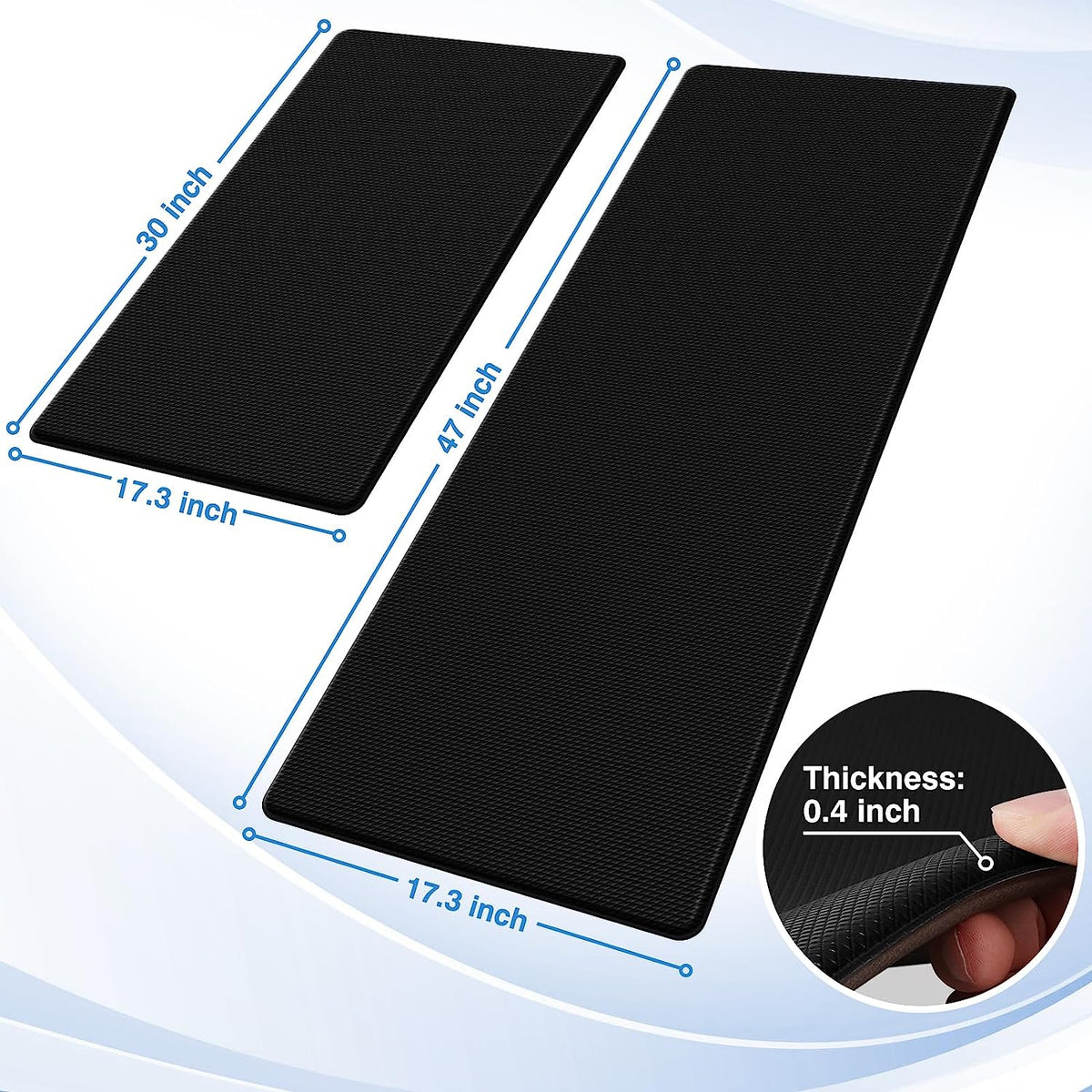 2PCS Kitchen Rugs