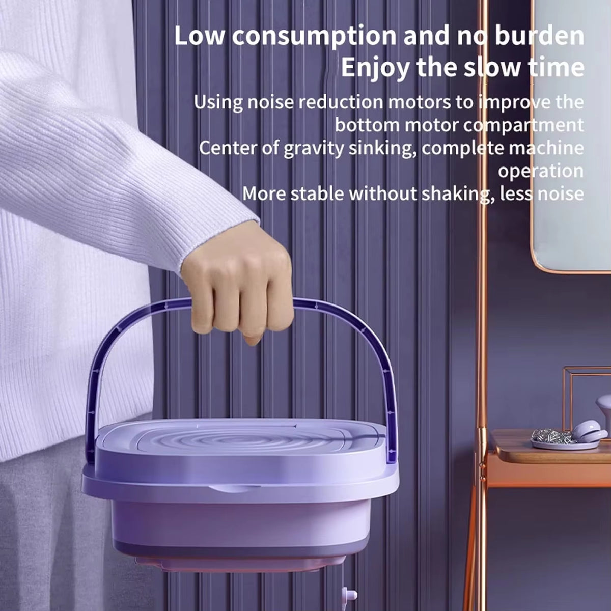 8L Small Folding Washing Machine 