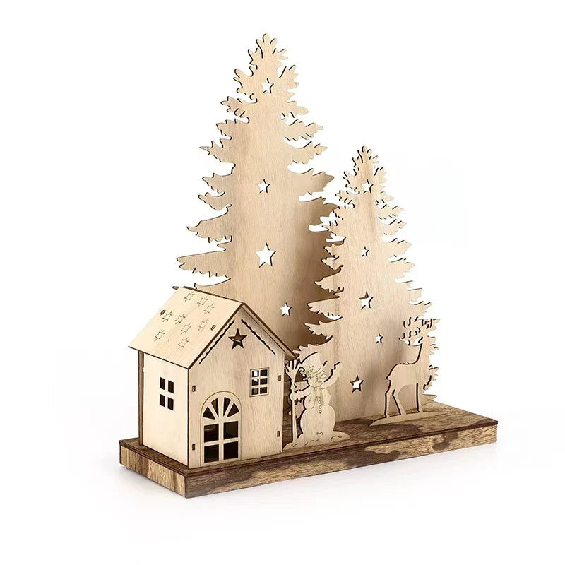 Festive Holiday Handmade Wooden Ornaments