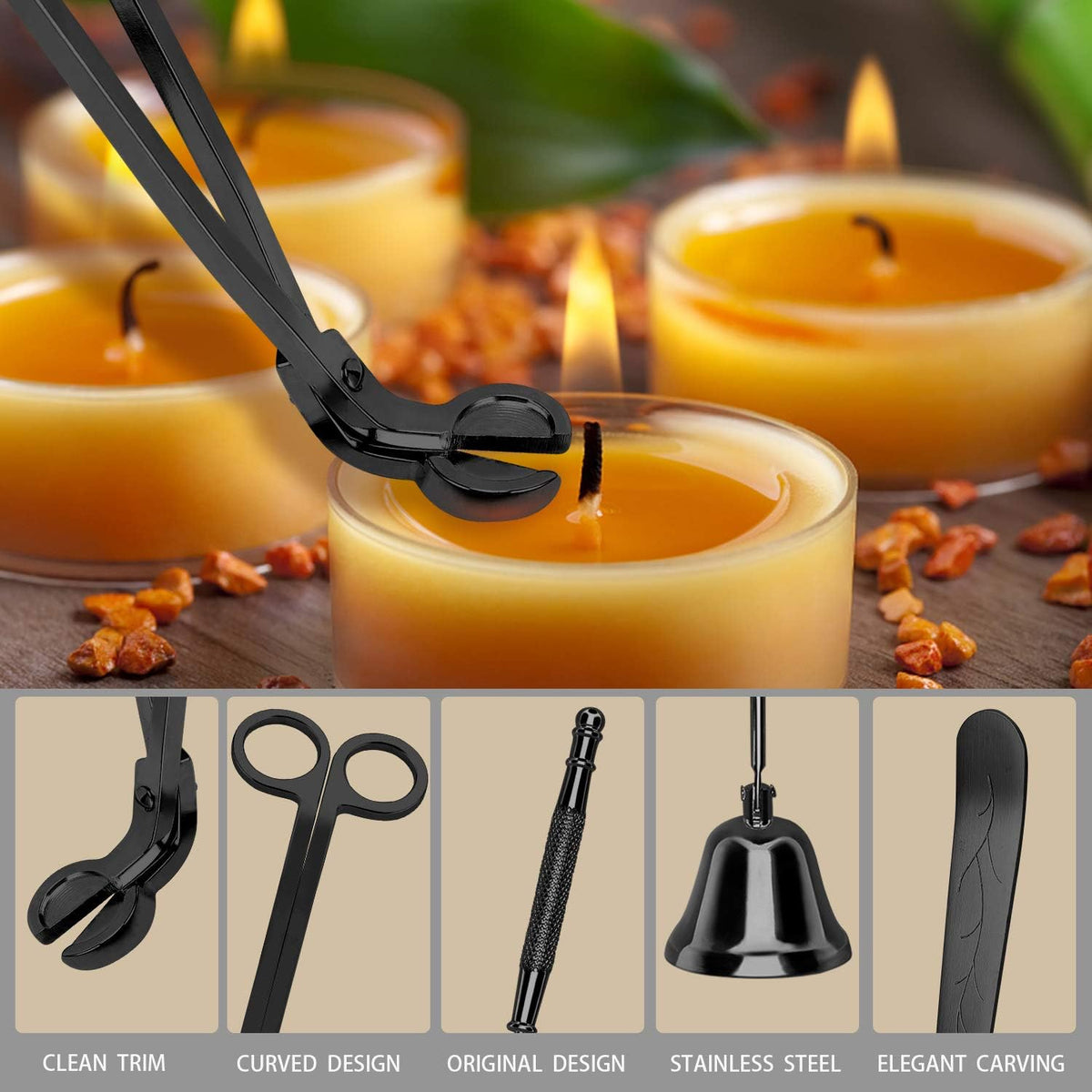 3 in 1 Candle Accessory Set