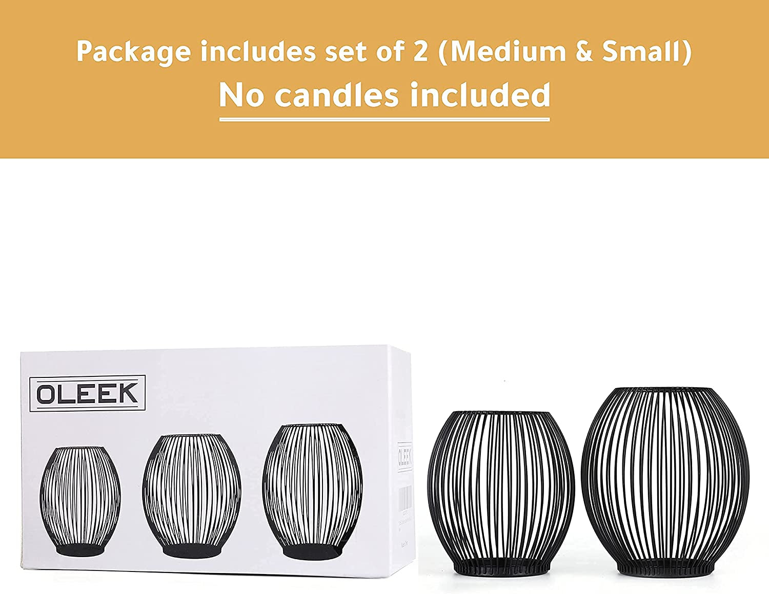 Outdoor Candle Holder Decor Set