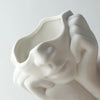 White Ceramic Body Art Vase Shy Girl