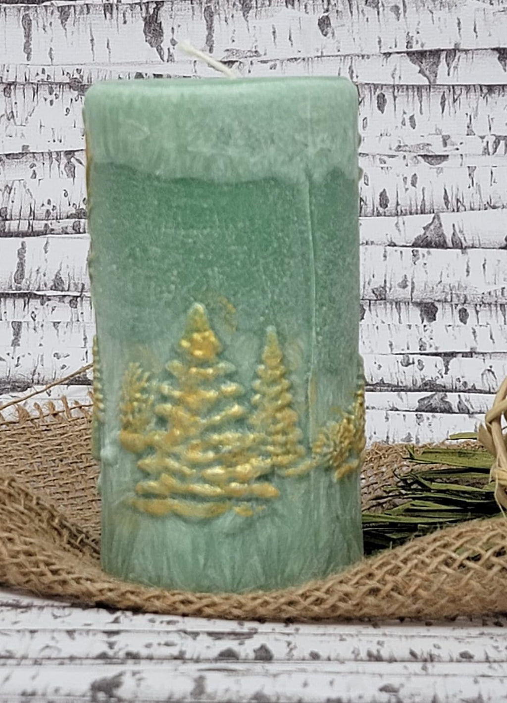 Christmas Scene Candle 