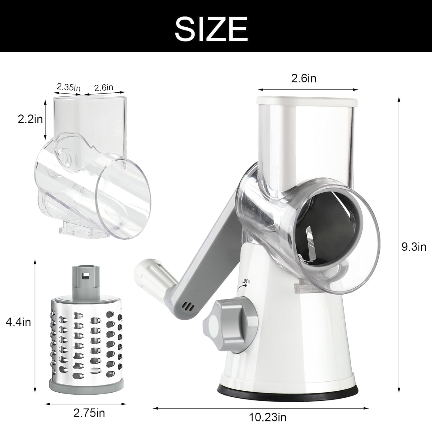 Rotary Cheese Grater 