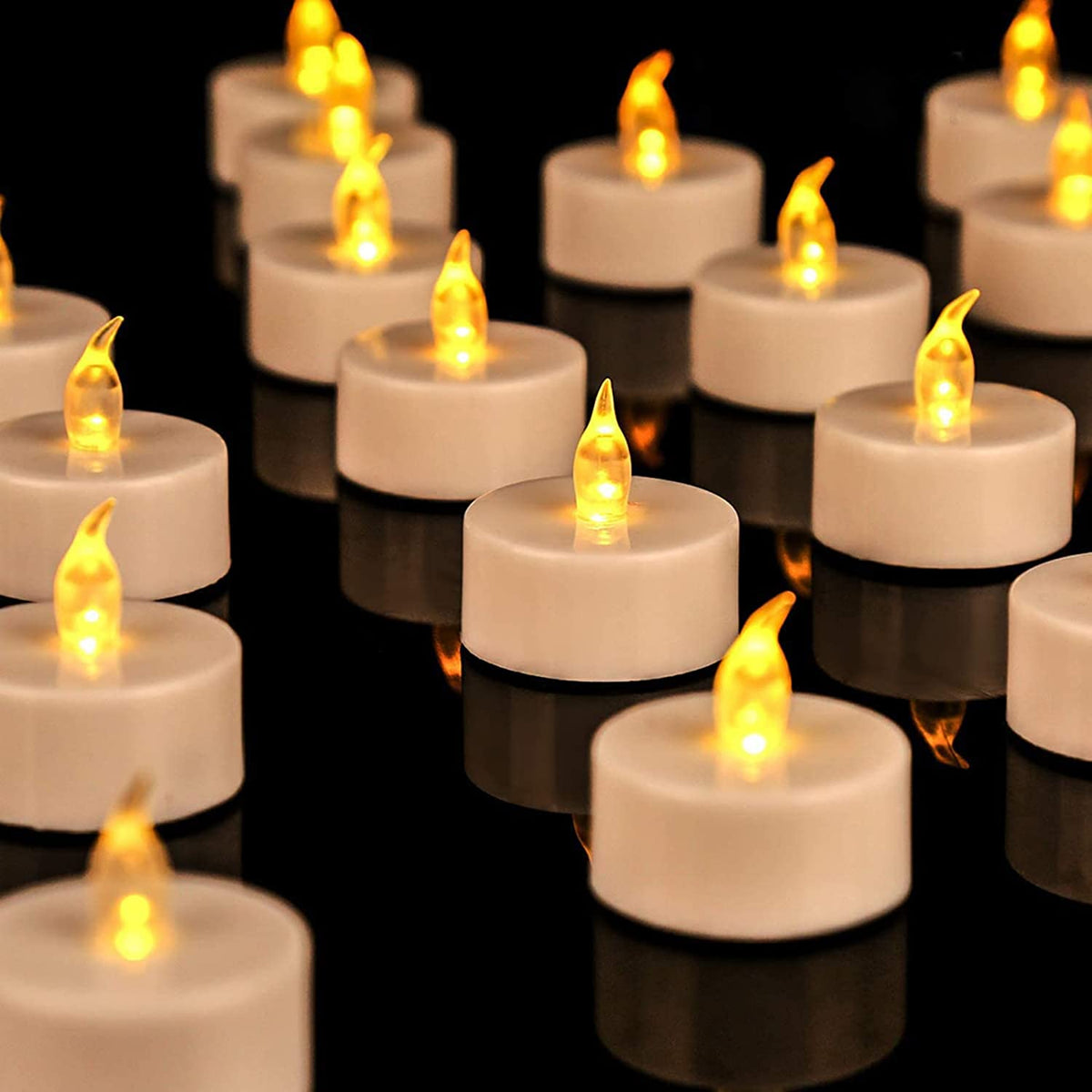 24Pack Battery Tea Lights LED 