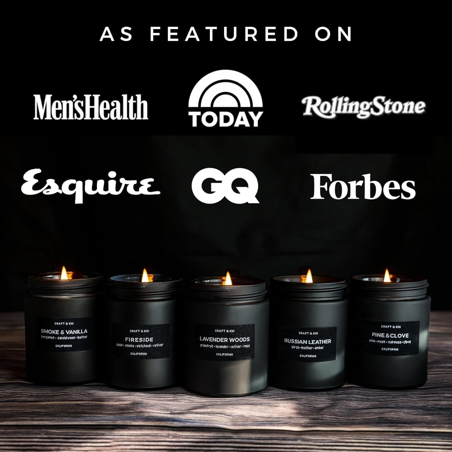 Premium Smoke & Vanilla Candle 